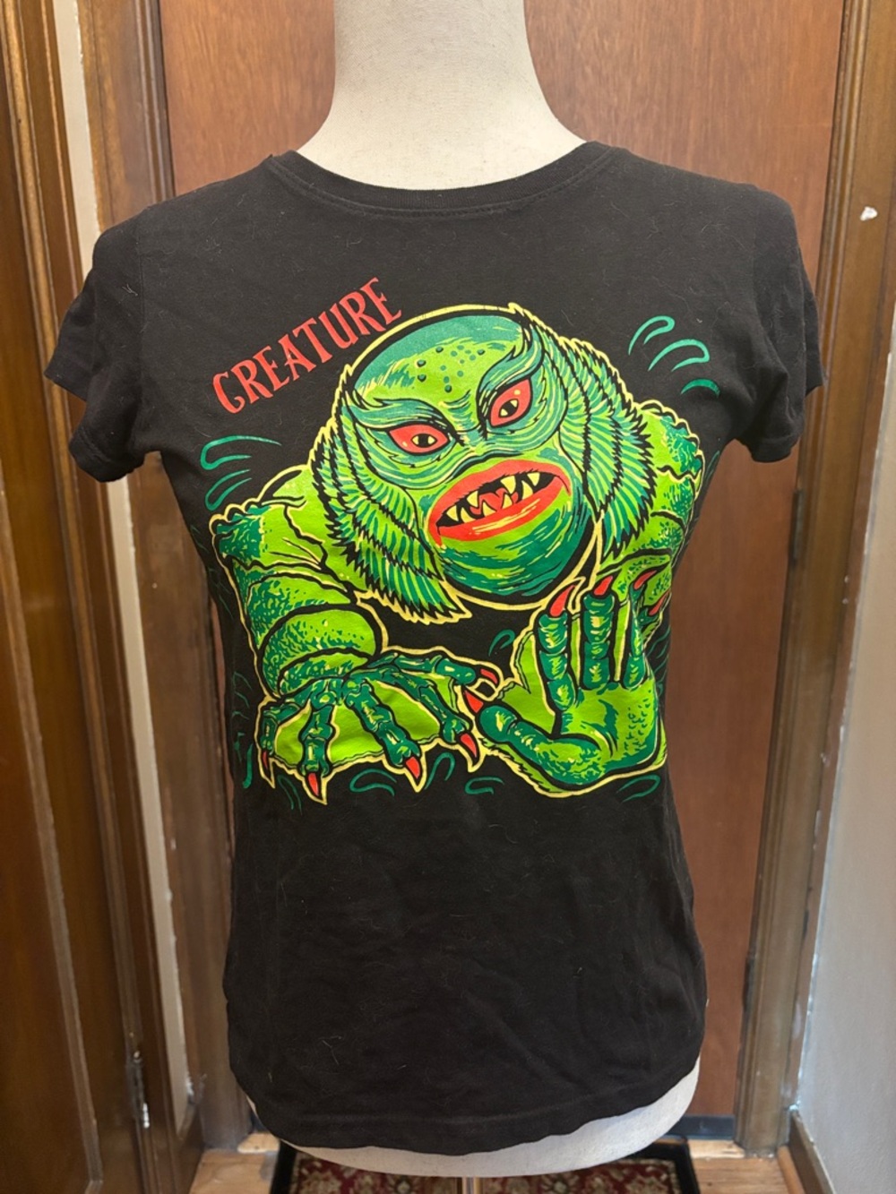 Vixen by Micheline Pitt x Ben Cooper Black Tee with Creature from Black Lagoon